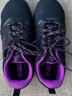 New Balance 412 Toe Protect Black Purple Work Shoes Size 8 wide